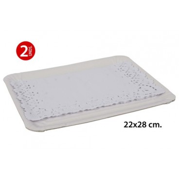 2000642 SAC 2PLATE.RECT.22X28CM A/NAPPERON (144 PIECES)