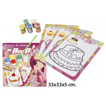 2000972 POPPIXIE. PEINTURE AU DOIGT (10 PIECES)