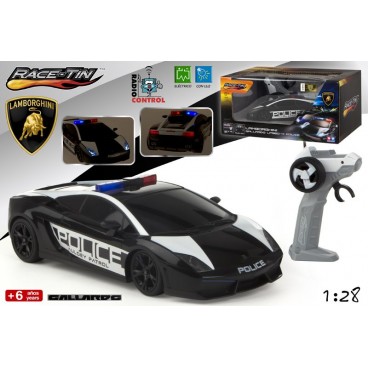 VOITURE R/C 1:28 - LAMBORGHINI GALLARDO POLICE ( 6 PIECES)