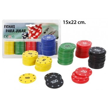 2002453 SET FICHAS JUEGOS (JU6990) (60 PIECES)