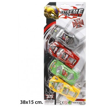 2002558 BLISTER 4 COCHES (JU8279) (48 PIECES)