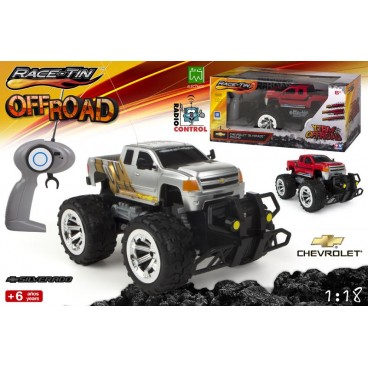 VOITURE R/C 1:18 - CHEVROLET SILVERADO - 2 ASS ( 6 PIECES)