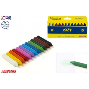 DA050290 - ÉTUI 12 CIRES DACS - UTILISAGE SCOLAIRE ( 18 PIECES)