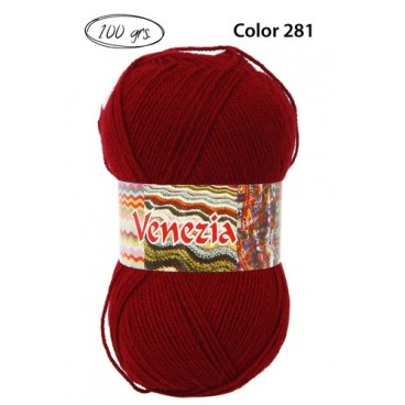 2004045 LANA VENEZIA ROJA C.281 100 G (50 PIECES)