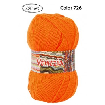 2004047 LANA VENEZIA NARANJA C.726 100 G (50 PIECES)