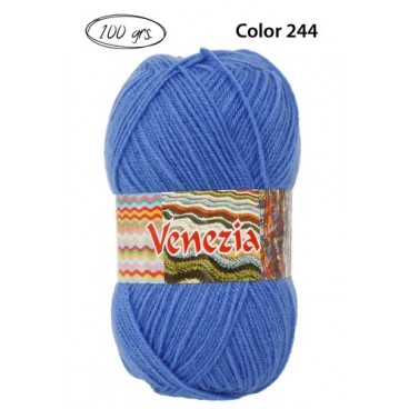 2004076 LANA VENEZIA AZUL C.244 100 G (50 PIECES)
