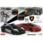 SET VOITURES R/C 1:28 POURSUITE - LB GALLARDO / LB AVENTADOR ( 6 PIECES)