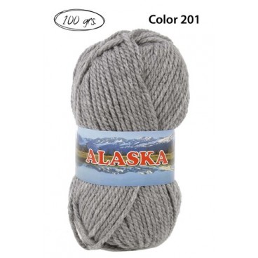 2004105 LANA DASKA GRIS C.201 100 G (50 PIECES)