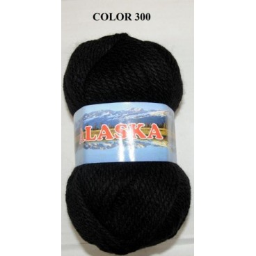 2004107 LANA DASKA COLOR 300 NEGRA (50 PIECES)