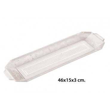 2004792 BANDEJA LUXE RECTANGULAR 46 CM.-160 (12 PIECES)