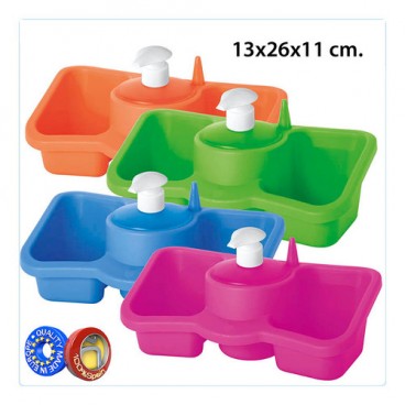 2004818 DOSEUR AVEC DOUBLE COMPARTIMENT / ASSORTIES (16 PIECES)