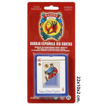 2005089 JEU DE CARTES ESPAGNOLES 55 CARTES (144 PIECES)