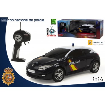 VOITURE RC 1:14 - RENAU MÉGANE POLICE NATIONALE ESPAGNOLE ( 6 PIECES)
