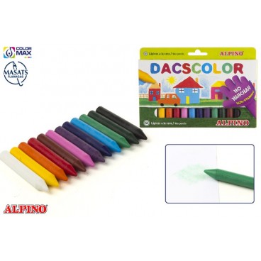 DC050290 - ÉTUI 12 CIRES DACS COLOR - USAGE SCOLAIRE ( 12 PIECES)