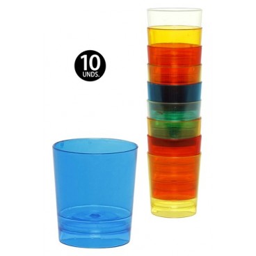 2005292 VERRE COUP COULEURS PS 10UNDS (100 PIECES)