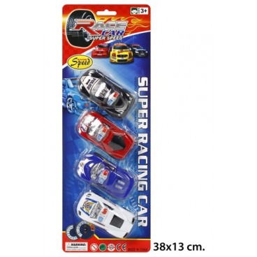 2005378 BLISTER 4 COCHES PULL BACK (JU7511) (96 PIECES)