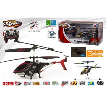 HÉLICOPTÈRE RC 20 CM / 3 CAN / GYRO - G-VIATOR - 2 ASS ( 6 PIECES)