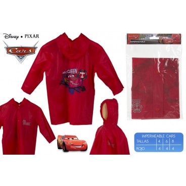 IMPERMÉABLE TAILLE 4/6/8 - CARS ( 12 PIECES)