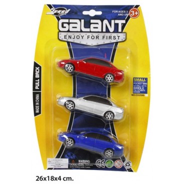 2005393 BLISTER 3 COCHES PULL BACK (JU7678) (72 PIECES)
