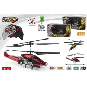 HÉLICOPTÈRE R/C 20 CM/3 CAN/ GYRO / PHANTOM-SKY ROVER- 4 ASS ( 4 PIECES)