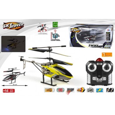 HÉLICOPTÈRE RC 30CM / 3 CANAUX / SWIFT-2 ASS ( 6 PIECES)