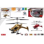 HÉLICOPTÈRE R/C 22CM/ 3 CAN/ GYRO/ DARK STEALTH - SKY ROVER ( 4 PIECES)