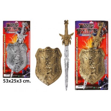 2005539 BLIS. ESCUDO Y ESPADA NUEVO (JU8413 (48 PIECES)