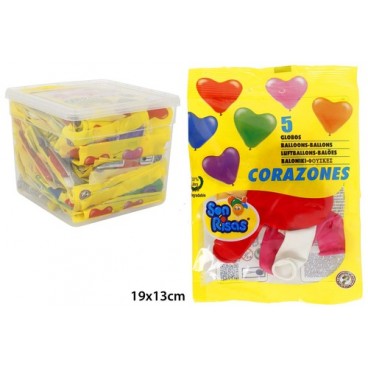 2005994 BOL.5 GLOBOS CORAZON(360)(12CX30B) (360 PIECES)