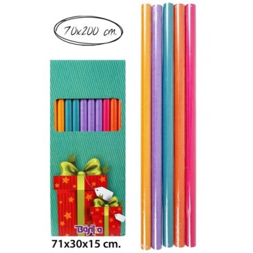 2006043 PAPIER CADEAU MILLE RAYURES 70X200 (50 PIECES)
