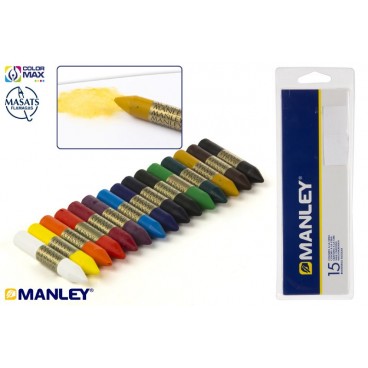 MNC10055 - BLISTER 15 CIRES MANLEY REF 115 - USAGE SCOLAIRE ( 25 PIECES)