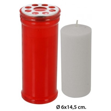 2006087 BOUGIE STMO. AVEC COUVERCLE (24 PIECES)