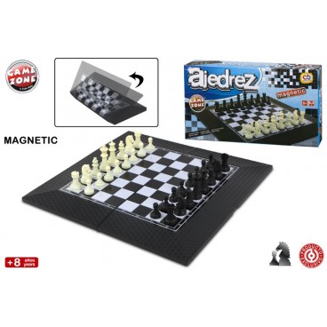 ÉCHEC MAGNÉTIQUE 40X40 CM - GAME ZONE ( 6 PIECES)