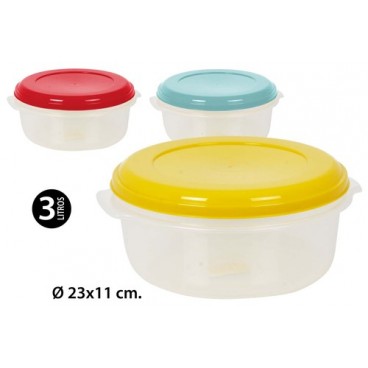 2006174 TUPPERWARE ROND 3L (6 PIECES)