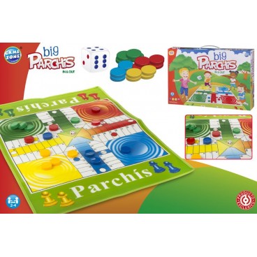 JEU PARCHIS GÉANT - GAME ZONE ( 6 PIECES)