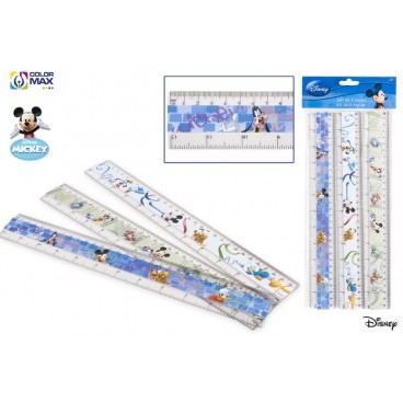 SET 3 RÈGLES - MICKEY MOUSE ( 48 PIECES)