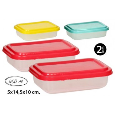 2006434 TUPPERWARE RECTANGULAIRE 0.4L (12 PIECES)