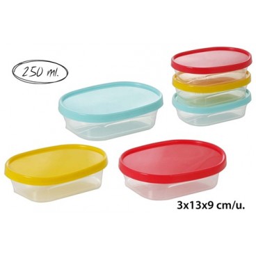 2006494 TUPPERWARE OVALE 250ML 3UNDS (9 PIECES)