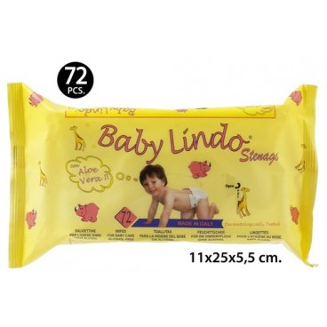 2006497 LINGETTE BEBE LINDO 72UND S/COUVER. (12 PIECES)