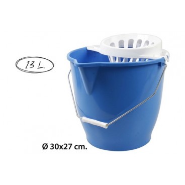 2006511 SEAU AVEC PASSOIRE MICROFIB.13L (36 PIECES)