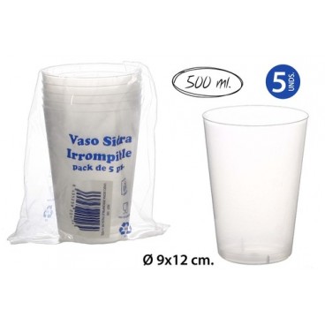 2006535 VERRE CIDRE INCASSABLE 500ML 5UND (100 PIECES)