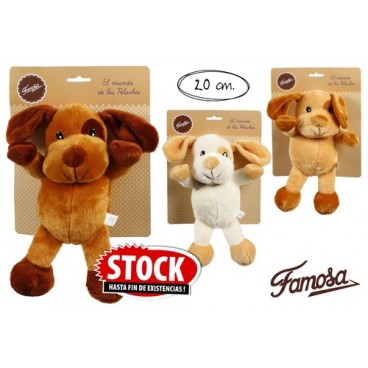 2006649 PELUCHE 20CM CHIENS REPOSANT FAMOSA-760012126 (48 PIECES)
