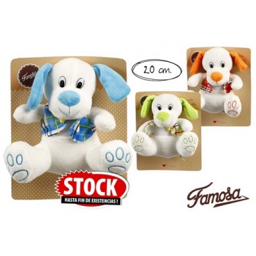 2006651 PELUCHE 20CM CHIEN A/GILET FAMOSA-760012118 (48 PIECES)