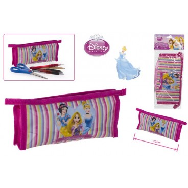ÉTUIT PORTE-TOUT TRIANGULAIRE - PRINCESSES - 22X4.5X10CM ( 48 PIECES)