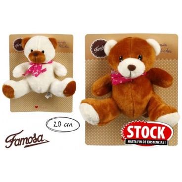 2006654 PELUCHE 20CM OURS FAMOSA-760012110 (48 PIECES)