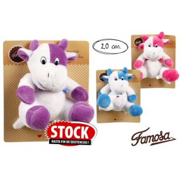 2006656 PELUCHE 20CM VACHE FAMOSA-760012112 (48 PIECES)