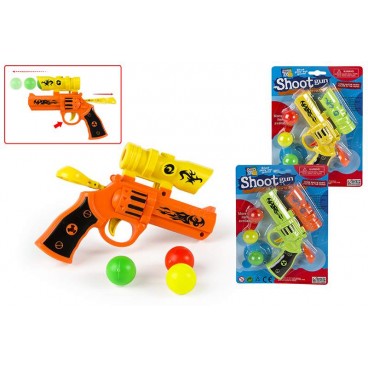 BLISTER PISTOLET LANCE BALLES 3 ASS ( 24 PIECES)