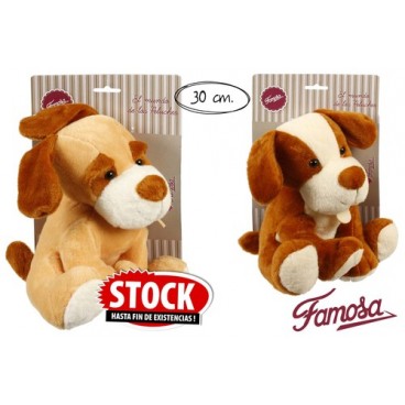 2006659 PELUCHE 30CM CHIEN A/COLLIER ET OSSO FAMOSA-760012121 (24 PIECES)