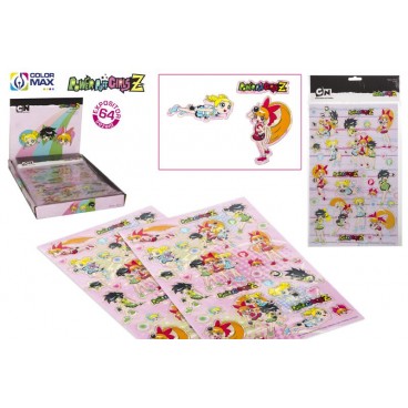 STICKERS 33X21 CM - DISPLAY 64 - SUPER NANAS Z ( 192 PIECES)