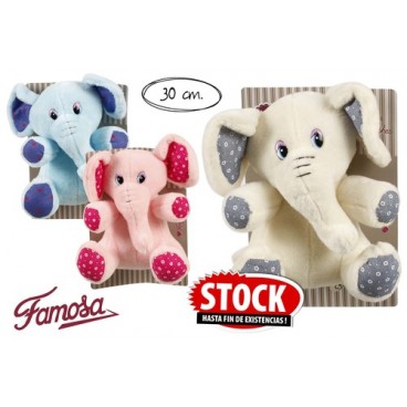 2006661 PELUCHE 30CM ELEPHANT FAMOSA-760012115 (24 PIECES)