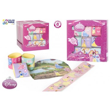 SET 9 ROULEAU AUTOCOLLANTS - DISNEY PRINCESS ( 36 PIECES)